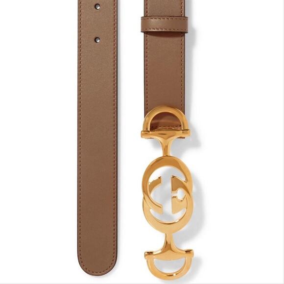 GUCCI Zumi GG Moon logo leather belt size 85 main image 4